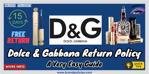 dolce gabbana receipt|dolce gabbana refund policy.